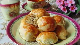 Пирожки Быстрые с курицей и яйцом