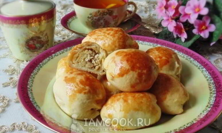 Рецепт пирожки быстрые с курицей и яйцом