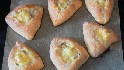 пирожки из творожного теста с мясом и картошкой