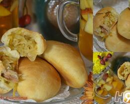 Пирожки на кефире с капустой