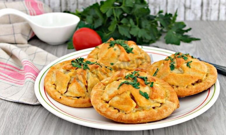 Рецепт пирожки с курицей и картошкой в духовке
