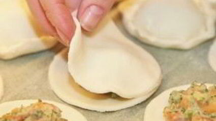 пирожки с лососем