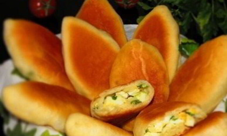 Рецепт пирожки с рисом и яйцом