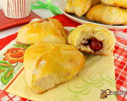 Пирожки с вишней духовые