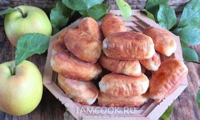 Рецепт пирожки с яблоками без дрожжей