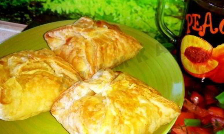 Рецепт пирожки слоеные конвертики с творогом