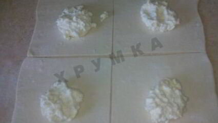 пирожки слоеные конвертики с творогом