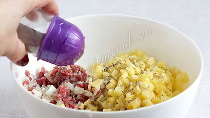 татарские пирожки с мясом и картофелем