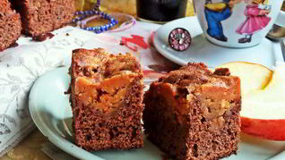 Брауни с арахисовым верхом