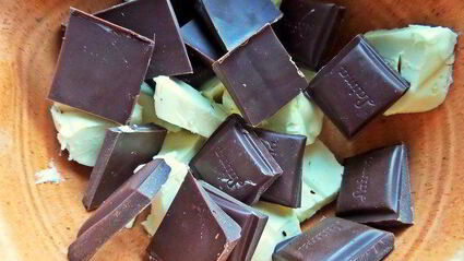 брауни с арахисовым верхом