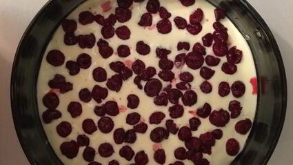 брауни с творогом и вишней