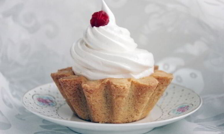 Рецепт домашние пирожные корзиночка с белковым кремом