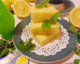 Лимонно-мятное пирожное