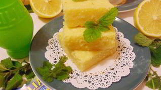 Лимонно-мятное пирожное