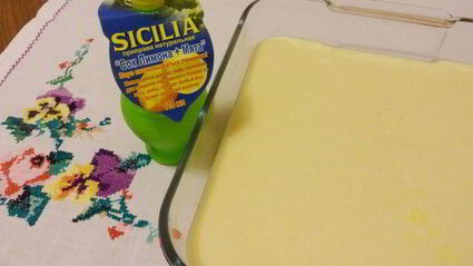 лимонно-мятное пирожное