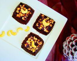 Постное брауни с кешью за 10 минут