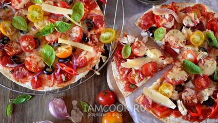 быстрая пицца в духовке