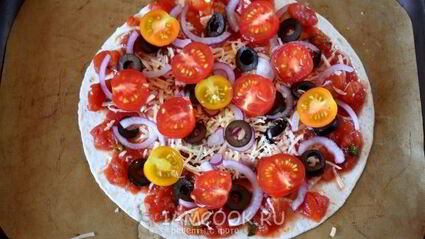 быстрая пицца в духовке