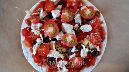 быстрая пицца в духовке