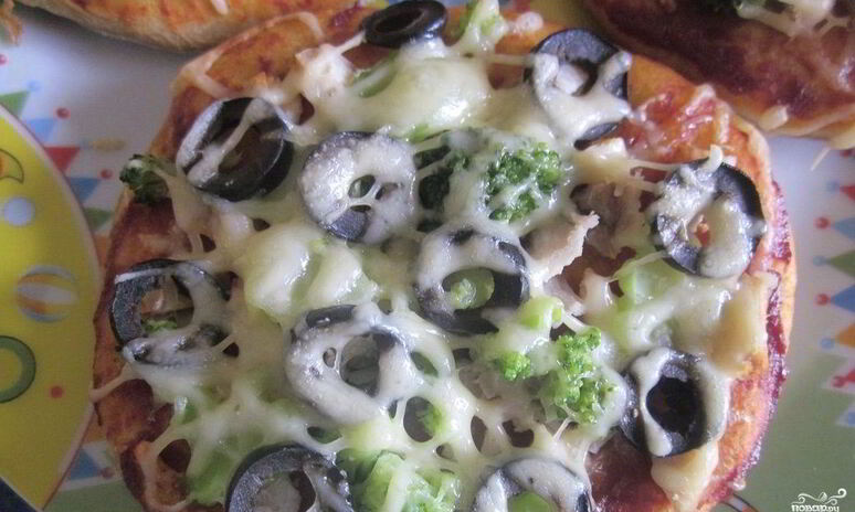 Рецепт детская пицца