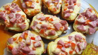 Мини пицца на чиабатте