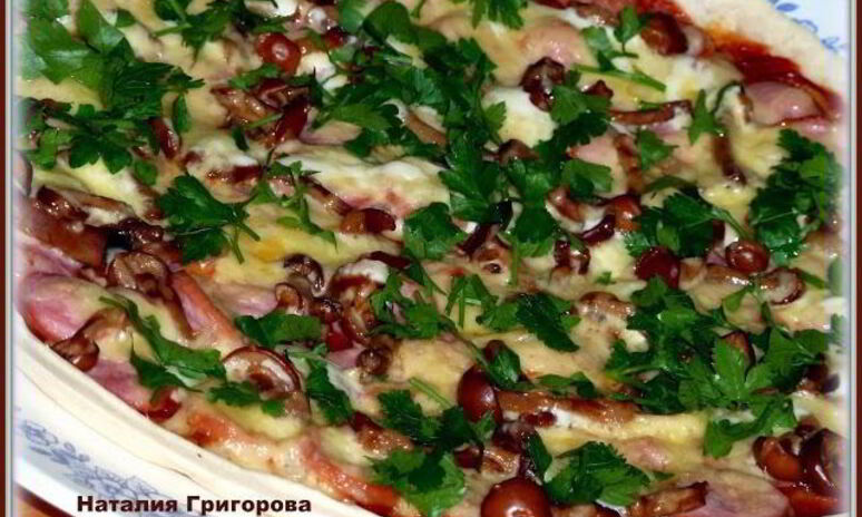 Рецепт пицца из бездрожжевого теста