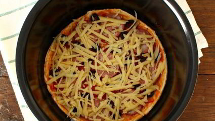 пицца из слоеного теста в мультиварке