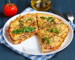 Пицца Минутка на сковороде