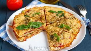 Пицца Минутка на сковороде