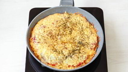 пицца минутка на сковороде