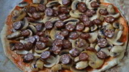 пицца на кефире в духовке