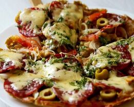 Пицца на сковороде за 10 минут без сметаны