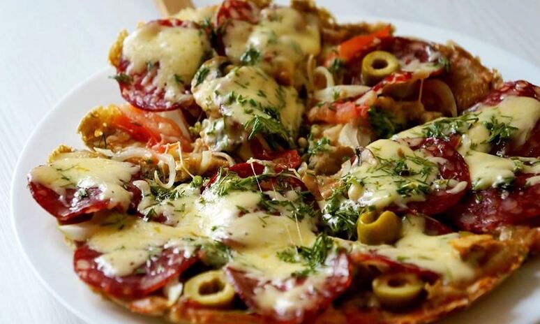 Рецепт пицца на сковороде за 10 минут без сметаны