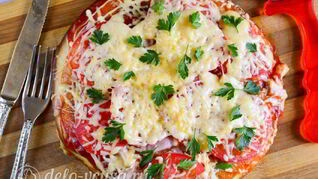 Пицца на сковороде за 10 минут