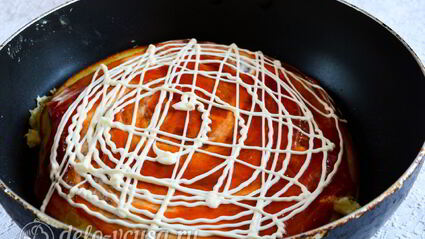 пицца на сковороде за 10 минут