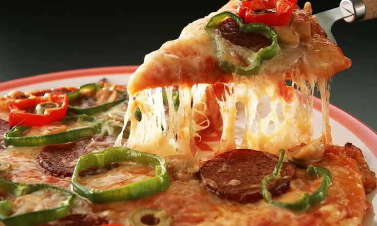 Рецепт пицца с колбасой без дрожжей