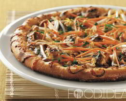 Пицца с корейской морковью