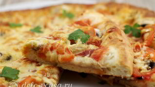 Пицца с мидиями