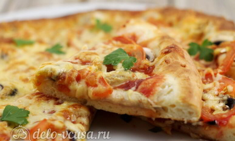 Рецепт пицца с мидиями