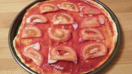 пицца с морепродуктами в духовке