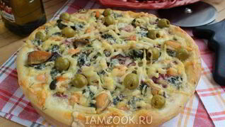 Пицца с морепродуктами