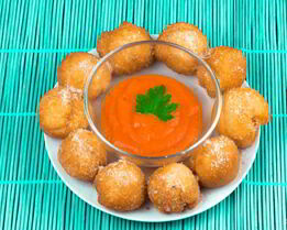 Пицца-шарики во фритюре