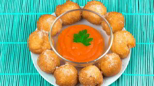 Пицца-шарики во фритюре