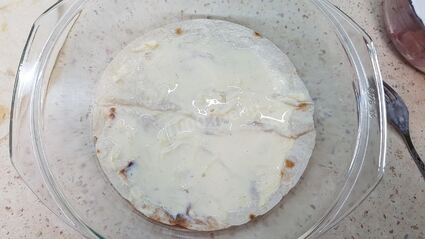 заливная пицца-пирог с лавашом