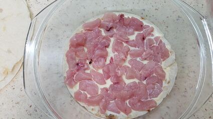 заливная пицца-пирог с лавашом