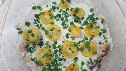 заливная пицца-пирог с лавашом