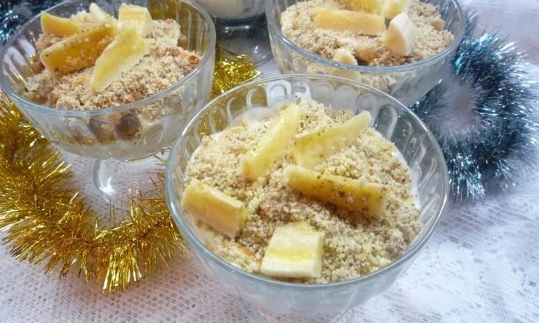 Рецепт банановая шарлотка