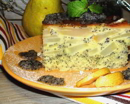 Макова — грушевая шарлотка с ванильно-грушевым вареньем