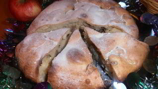 Ореховая шарлотка на сгущенке