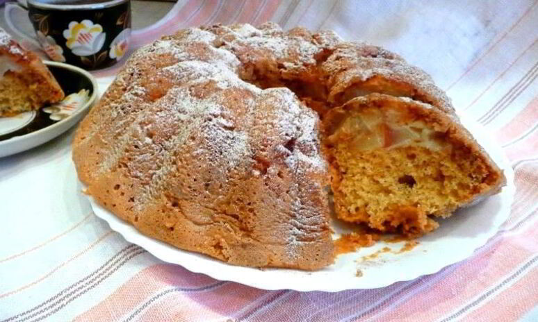 Рецепт пирог шарлотка с грушей